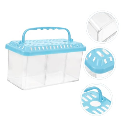 COLLBATH Portable Transparent Fish Breeding Box Aquarium Isolation Tank for Betta and Shrimp Safe Design for Observation and Spawning for Small Fish Tank Use