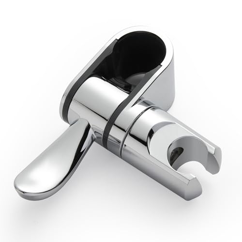OFFO ADA Handshower Shower Grab Bar Head Holder, Universal Fit 1.25''(32mm) Hand Held Shower Bracket for Handicap Grab Bar, Detachable Bathroom Replacement, 360 Degree Rotation Sprayer Holder, Chrome - size: 1.25“