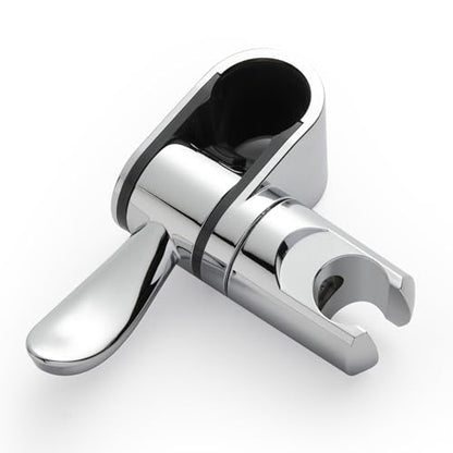 OFFO ADA Handshower Shower Grab Bar Head Holder, Universal Fit 1.25''(32mm) Hand Held Shower Bracket for Handicap Grab Bar, Detachable Bathroom Replacement, 360 Degree Rotation Sprayer Holder, Chrome - size: 1.25“