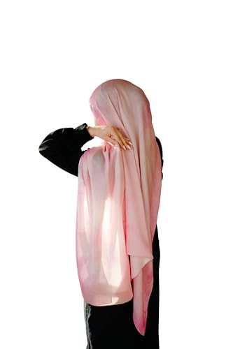Women's Signature Lux Cotton-Modal Hijab Scarf. Soft, Breathable, Lightweight Wrap or Shawl for Modest Everyday Fashion - color: Blush Haze