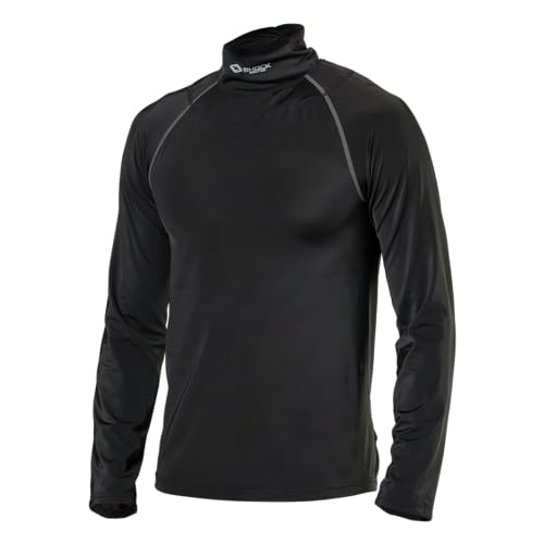Shock Doctor Youth Boys Compression Shirt with Neckguard for Hockey. Long Sleeves with Integrated Neck Guard. for Youth Boys - size: Small