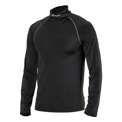 Shock Doctor Youth Boys Compression Shirt with Neckguard for Hockey. Long Sleeves with Integrated Neck Guard. for Youth Boys - size: Large