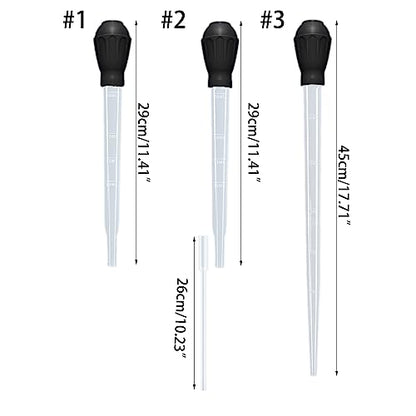 Manual Fish Tank Water Changer Aquarium Dropper Pipette Gravel Straw Accessies Long - color: Blue, size: A
