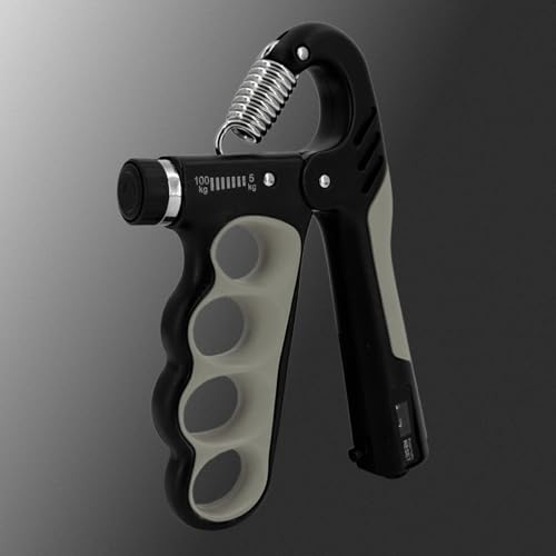 Grip Strength Trainer 1 Pack - Adjustable 11-220Lbs (5-100KG) with Auto Counter, Hand Grip Strengthener, Forearm Exerciser for Athletes, Musicians, Gym, Home