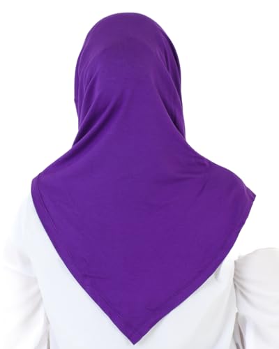Prien Chic Ready To Wear Hijab For Women, Muslim Long Turban Undercap Set, Instant Scarf, Prayer Clothes For Girls, Abaya - color: Purple