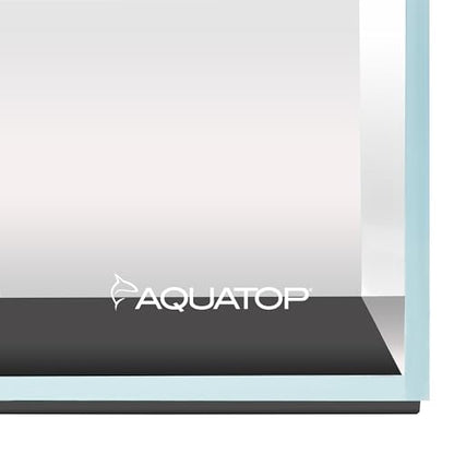 Aquatop High Clarity Low Iron Glass Cube Aquarium - Up to 11.3 Gallons - High-Grade German Silicone - Ideal for Salt and Freshwater Aquariums - size: 11.3 Gal