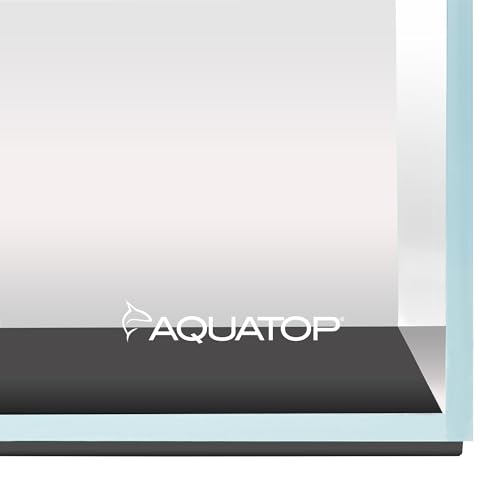 Aquatop High Clarity Low Iron Glass Cube Aquarium, 2.11-Gal – 5mm Thick Glass – Slim Design – Fresh & Saltwater – Desktop Tank with Silicone Sealing - size: 2.1 Gal