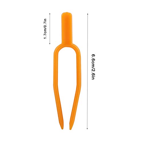 100PCS Gardening Plant Fixing Clips, Gardening Fixing Vine Fixer, Watermelon Strawberry Fork Reusable, Plant Fixing Clip, Plastic Plant Fixer of Farming Fixer Tool