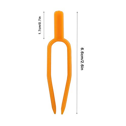 100PCS Gardening Plant Fixing Clips, Gardening Fixing Vine Fixer, Watermelon Strawberry Fork Reusable, Plant Fixing Clip, Plastic Plant Fixer of Farming Fixer Tool
