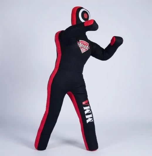 MMA Sports Brazilian JIU Jitsu Grappling Submission Throwing Dummy Punching Heavy Bag Kick Boxing Dummies UNFILLED - color: Black-3, size: 6ft, style: Standing