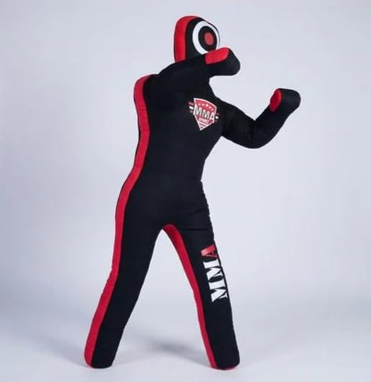 MMA Sports Brazilian JIU Jitsu Grappling Submission Throwing Dummy Punching Heavy Bag Kick Boxing Dummies UNFILLED - color: Black-3, size: 6ft, style: Standing