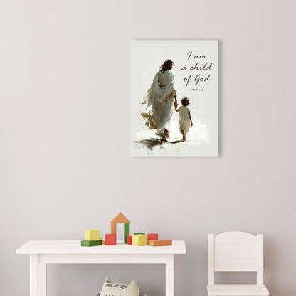 Jesus and Children Canvas Wall Art,Christian Classroom Decor - color: Kids Bible3