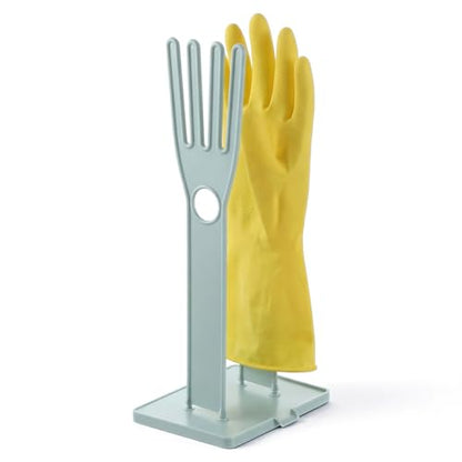 JJUNW 1 Pc Kitchen Gloves Holder, Dish Glove Holder Reusable Plastic Glove Drying Rack, Rubber Glover Drying Dryer Rack For Dish Gloves Rags Sponge Food Bag Organizer