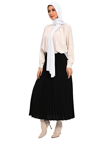 Txmout Premium Jersey Hijabs for Women - Cotton Muslim Scarfs - color: White