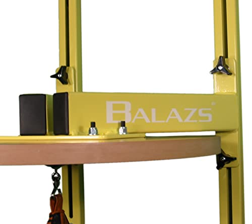 Balazs i-Box Speed Bag Platform - Heavy Duty Commercial Steel, Made in USA | Commercial Grade 11-Gauge Steel, 12" Adjustable Wall Mount, Pro Level III Swivel, 24" Drum, Made in USA - color: Yellow