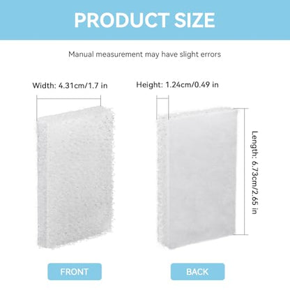 Diffusion Chamber Pad, Betta Tank Filter Replacement for AquaClear Fluval | Betta Diffusion Chamber Pad Replacement Aquarium Filter Media for Betta Premium Aquarium 2.5/2.6 Gallon, 8 Pack