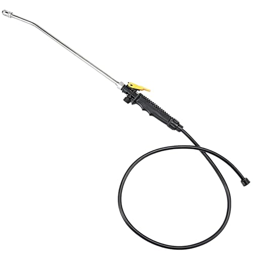 Replacement Sprayer Wand for Ryobi，Stainless Steel Sprayer Wand with Adjustable Nozzle，Trigger Wand & Hose for Ryobi P2803 Sprayer (With Hose)