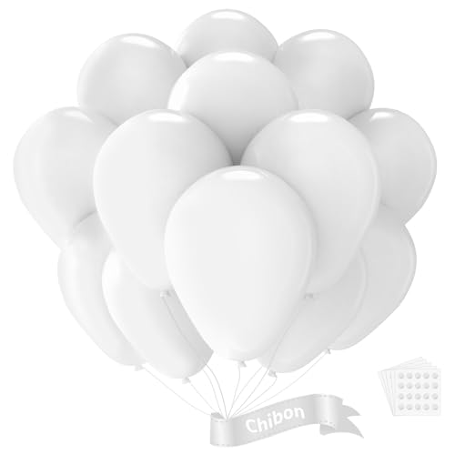 White Latex Balloons, 150pcs 5 inches Round Helium Balloons or White Themed Wedding Graduation Birthday Party Backdrop 4th of July Decorations Independence Day - color: White, size: 5 inches