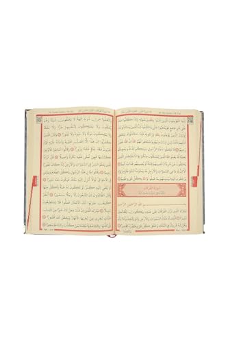 Velvet Cover Quran Set with Treasure Chest Gray Arabic Text Normal Size