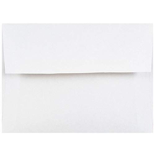 JAM PAPER A2 Invitation Envelopes - 4 3/8 x 5 3/4 - White - 50/Pack - color: White, size: A2