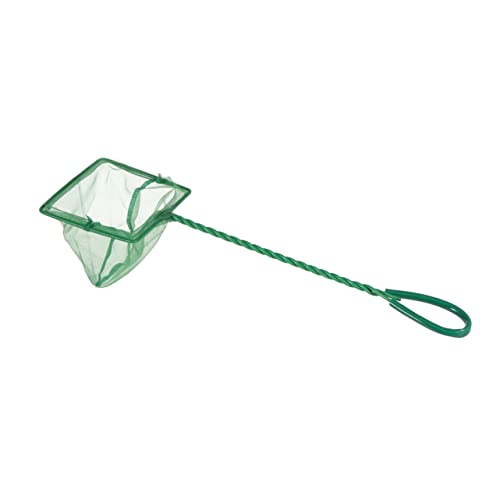 Abaodam 4pcs Soft Fish Net for Aquariums Green Fishing Nets for Safe Catching of Fish and Shrimp Essential Aquarium Accessories