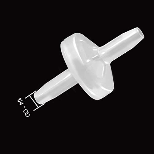 One Way Check Valve, 1/4"(6MM) Hose Barb Non Return Ozone Resistance Plastic Valve for Water Fuel Oil Air Gas (Pack of 3) - size: 1/4 Inch, style: 3 Pcs