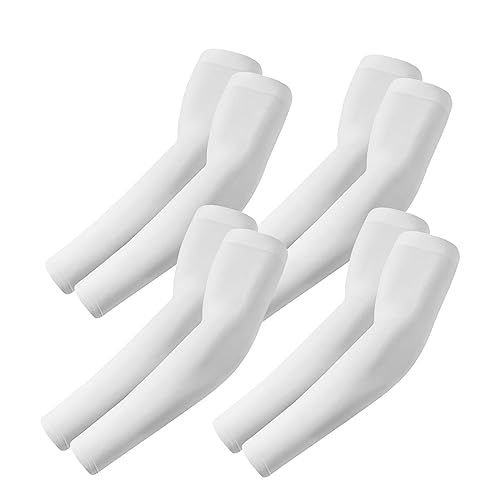 ROXUN Arm Sleeves Cooling UV Sun Protection Sport Compression for Men Women - color: 4 White