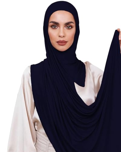 Slip-on Instant Premium Jersey Hijab Head Scarf Wrap for Muslim Women Made in Turkey - color: Black, size: Pack of 1