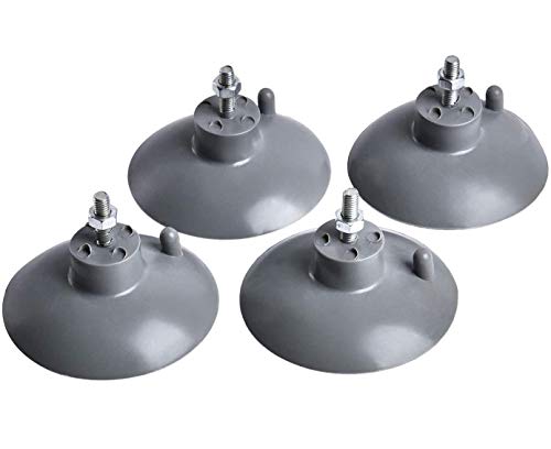 HSTECH (4 pcs) French Fry Suction Cup Feet for Industrial Commercial French Fry Cutter - color: Gray