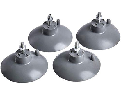 HSTECH (4 pcs) French Fry Suction Cup Feet for Industrial Commercial French Fry Cutter - color: Gray
