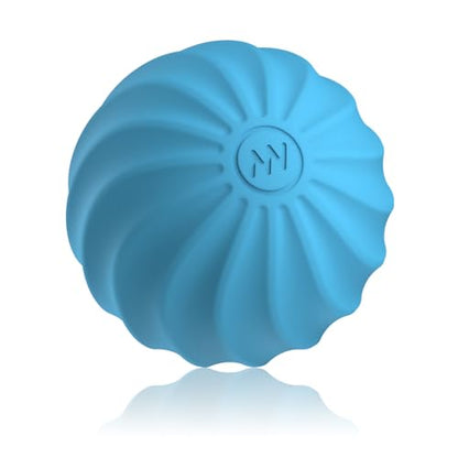 2.5" Mini Massage Ball, 10 Speeds Vibrating Massage Roller Ball for Palm, Hand, Foot, Leg, Neck, Back, Trigger Point Muscle Therapy Ball for Myofascial Release, Plantar Fasciitis Relief (Blue) - color: Blue