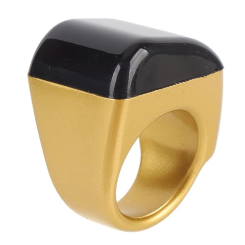 GLOGLOW Smart Tasbih Zikr Ring Digital Tasbeeh Counter Smart Ring with IP67 15-Day Battery Counts for Muslim Islamic Prayer Reminder - size: 18mm