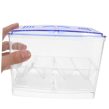 Totority Fish Tank Isolation Box Guppy Breeding Fry Incubator Aquarium Divider Observation Window for Fish Nursery