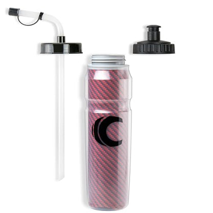 Cannon Sports 28oz Insulated Squeeze Water Bottle with Straw, Leak Proof Lids, 2 lids (Straw and Squeeze), Double Wall Insulation, Wide Mouth, BPA-Free (Red) - color: Red