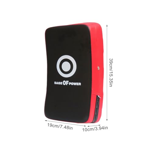 Curved Strike Pad - Professional Boxing Arm Pad, Secure Training Pads, Multi Function Martial Arts Target | Karate Kickboxing MMA Fitness for Karate Kickboxing MMA Fitness - color: red