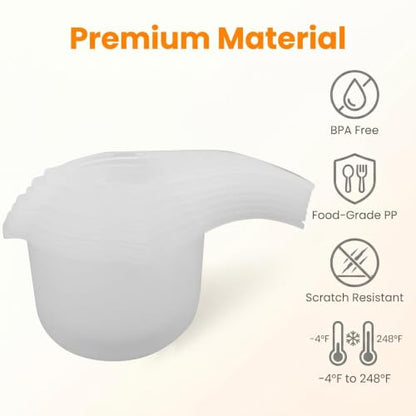 7 PCS Measuring Cups Set, BPA Free - color: Translucent, size: 7 Cups
