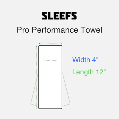 SLEEFS Football Towel - Cotton Quarterback QB Towel for the Football Field - Bi-Fold Hook & Loop Closure - Men/Youth/Boys/Adults - Faith Cross White - color: Faith Cross White