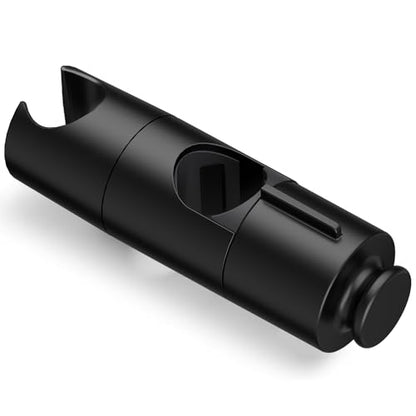 OFFO Shower Head Holder, Adjustable 0.75-1.00 in Hand Held Shower Head Holder for Slide Bar, 45 Degree Rotation Shower Sprayer Holder with Hanging Design, Matte Black - style: Matte Black with Hanging Design