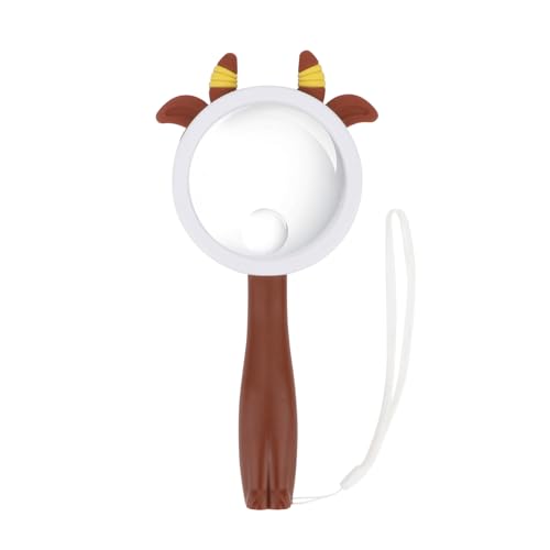 Rongon 10X Kids Magnifying Glass Handheld Magnifier (Mavericks Style) | Maverick shape magnifier student exploring nature, scientific experiment Observing insect animal plant leaves explore reading - color: Mavericks Style 1pcs