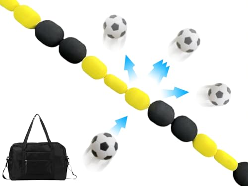 Goalkeeper Training Equipment -13FT Goalie Single Line Deflector, Ball Deflector Soccer, Multiple Different Refraction Angles, Reflexes and Agility Training - size: 13 FT