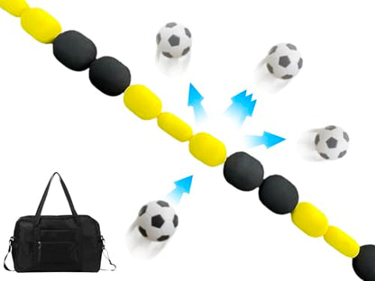 Goalkeeper Training Equipment -13FT Goalie Single Line Deflector, Ball Deflector Soccer, Multiple Different Refraction Angles, Reflexes and Agility Training - size: 13 FT