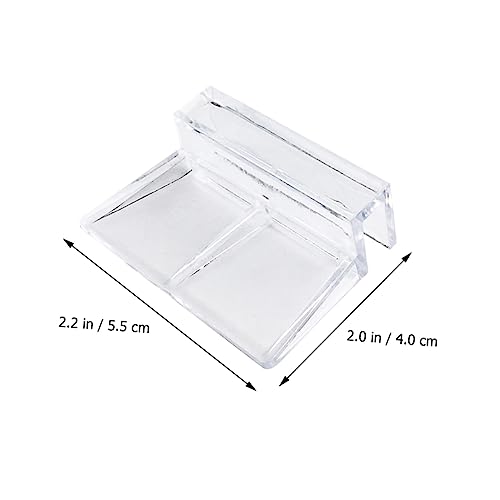 VANZACK Stable Performance Acrylic Material Aquarium Bracket 10pcs Clips for Lid Easy to Clean and - size: 5.5X5X1.8CM