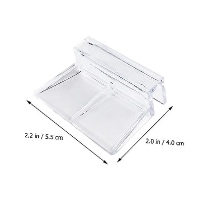 VANZACK Stable Performance Acrylic Material Aquarium Bracket 10pcs Clips for Lid Easy to Clean and - size: 5.5X5X1.8CM