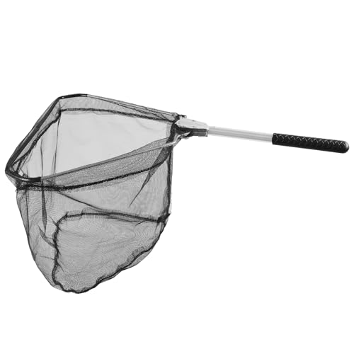 RESTCLOUD Fishing Landing Net with Telescoping Pole Handle, Fishing net Freshwater for Kids Men Women, Extend to 40-63 Inches - style: L: Aluminum Handle, 20.5" Full