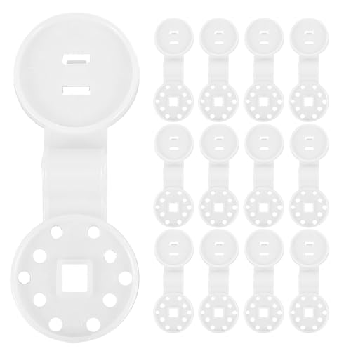 FAVOMOTO 80pcs Plastic Shade Cover Clips round Removable Sunshade Net Clamps for Outdoor Garden Greenhouse Mesh UV Resistant Windproof Accessories
