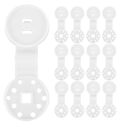 FAVOMOTO 80pcs Plastic Shade Cover Clips round Removable Sunshade Net Clamps for Outdoor Garden Greenhouse Mesh UV Resistant Windproof Accessories