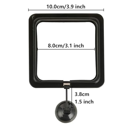 FREESEA Fish Feeding Ring for Aquarium: Square Betta Floating Feeding Ring for Fish Tank - size: Square