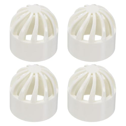 PATIKIL 1 Inch (25mm) Fish Cover Permeable Cap, 4 Pcs PVC Breathable Cap Aquarium Guard Fish Tank Intake Cover, White - color: White, size: 1Inch(25mm)