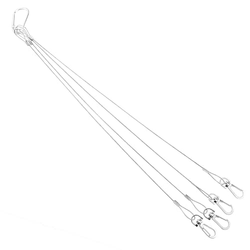 1PCS Stainless Steel Grow Light Hanger 13.7 Inch Easy Installation | Hanging Rope Fits Plant Grow Lights, Aquarium Lights, Cabinet Lights And Other Hanging Lamp Fixtures