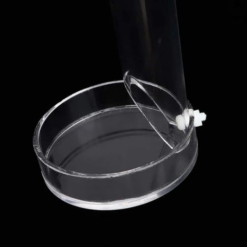 Acrylic Shrimp Feeder Tube, Ornamental Aquarium Feeding Tube Fish Food Container Set with Sucker Hook Fish Accessories(20cm)